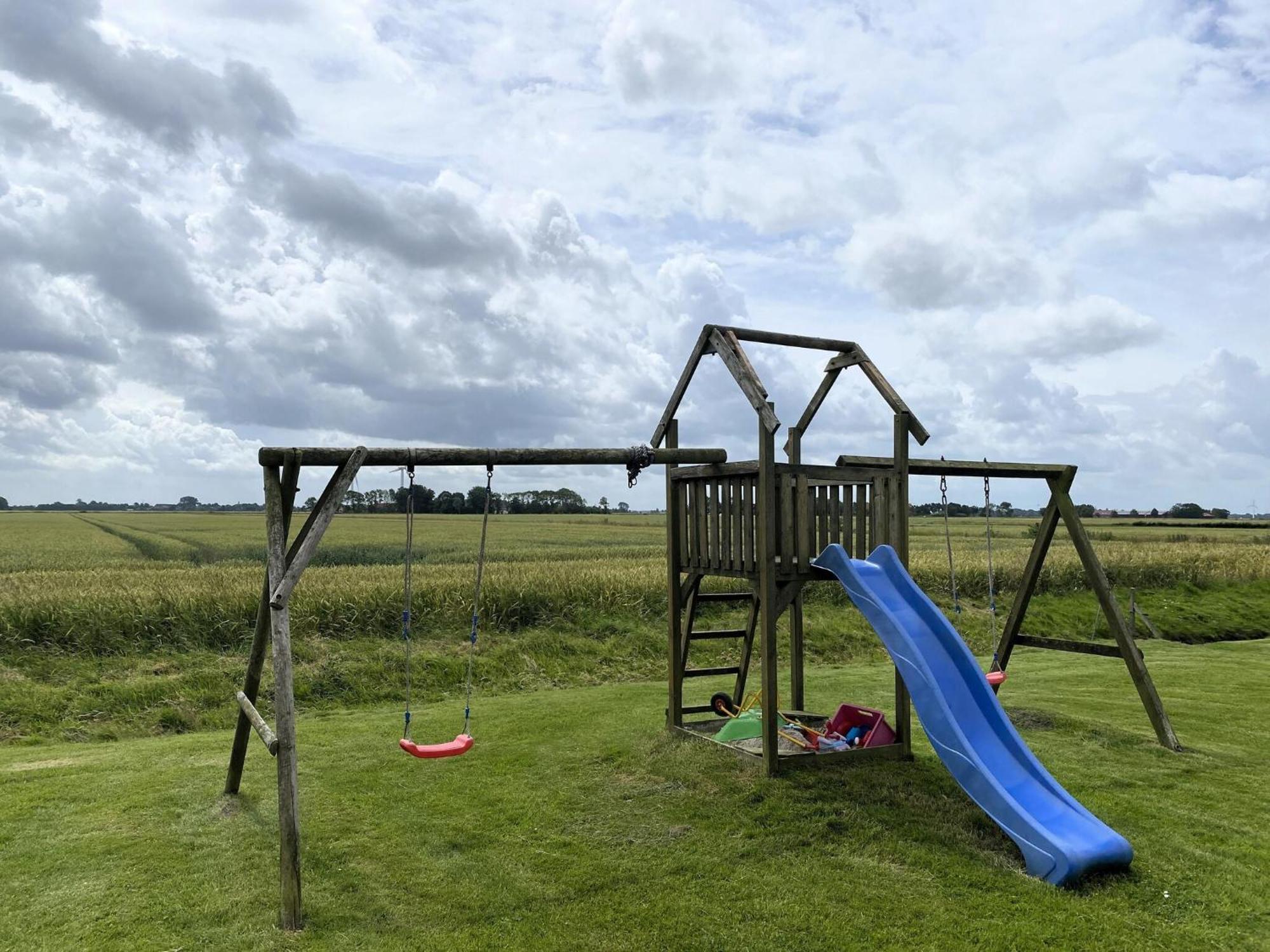 Spacious Apartments With Private Terrace Near The North Sea Dike Neßmersiel Buitenkant foto
